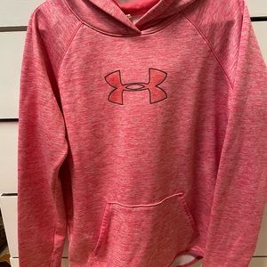 Heather pink under armour hoodie sweatshirt